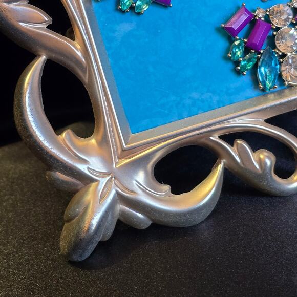 Hand Crafted Framed Jewelry Art 7.5"W x 9.5"H - Picture 6 of 7